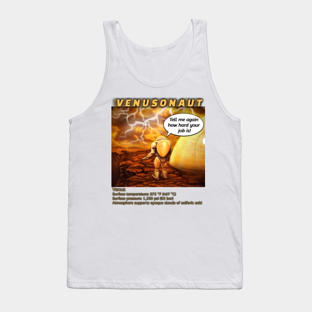 Astronaut on Venus Tank Top by SPACE ART & NATURE SHIRTS 